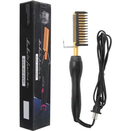 Straightener Comb Ceramic Straightening Comb Electric Hot Comb Straightening Comb for Household for Hairdressing Shop