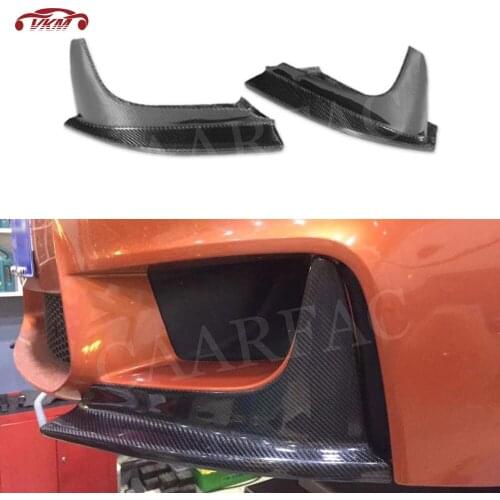 1 Series Carbon Fiber Front Bumper Lip Splitter Flaps Cup Spoiler For BMW E82 E87 1M 2011 FRP Front Lip Splitters