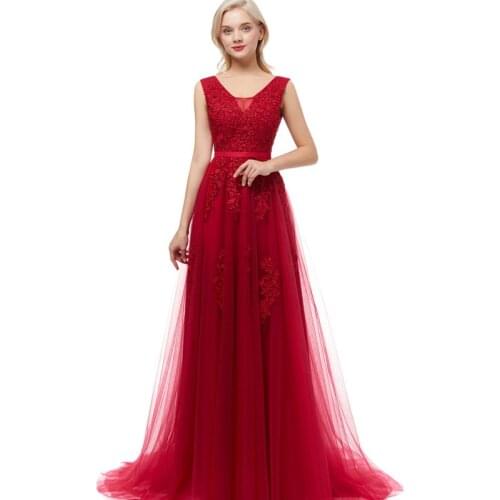 Beauty Emily Robe De Soiree Lace Sexy Backless Long Evening Dresses 2021 Bride Banquet Elegant Floor-length Party Prom Dress