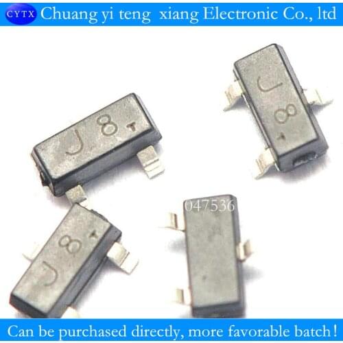 SMD triode S9018 J8 0.05 A/v NPN SOT23 30 (100PCS/lot)