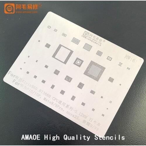 For Kirin960 Hi3660 CPU/RAM For Huawei P10/10P Mate9/9Pro Nova2S Honor9/V9 POWER PM IC CHIP BGA Reballing Stencil Template