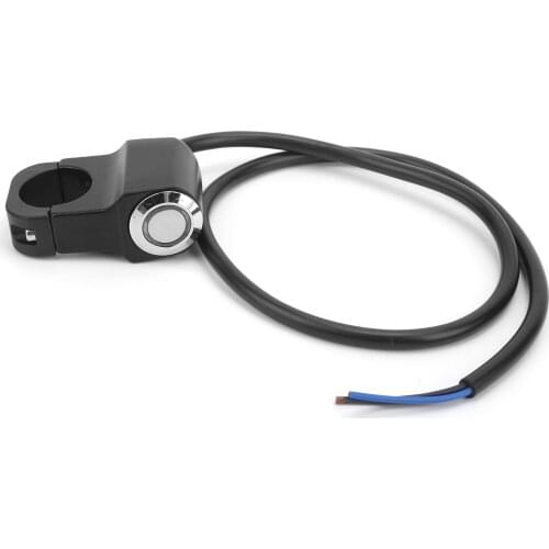 Headlight Switch 7/8in 22mm LED Indicator Light Motorcycle Switch Handlebar ON/OFF Universal for ATV UTV LED Motorcycle ON/OFF