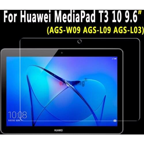 Tempered Glass Screen Protector For Huawei MediaPad T3 10 9.6 inch AGS-W09 AGS-L09 AGS-L03 Ultra-thin Clear Scratch Resistant