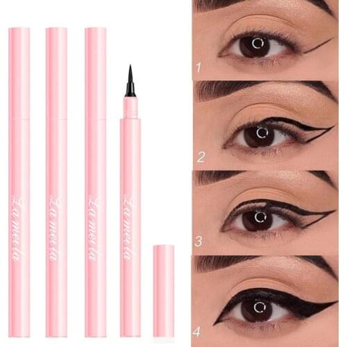 Liquid Eyeliner Pen Waterproof Quick Dry Long Lasting Natural Black Eyeliner Pencil Non-blooming Liquid Smooth Eye Makeup Tools