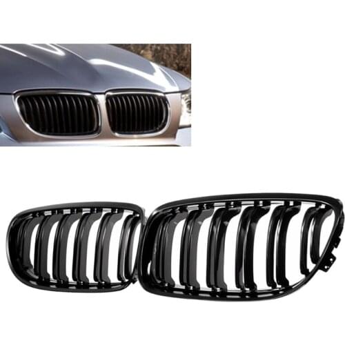 1 Pair Car Front Grille Gloss Black Inlet Grille for BMW E90 LCI 3-Series Sedan/Wagon 2009 - 2011