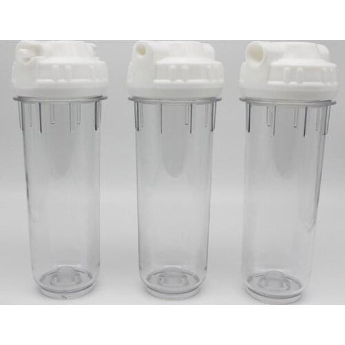 10" Standard Thicken transparent filter shell bucket pre-filter filter bottle Water Filter Housing for Water Purifier
