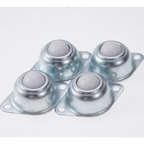 4Pcs Nylon Swivel Ball Transfer Bearing Units Caster Wheel Car Robot Universal Eye Round Wheel For Machinery Trolleys Furniture