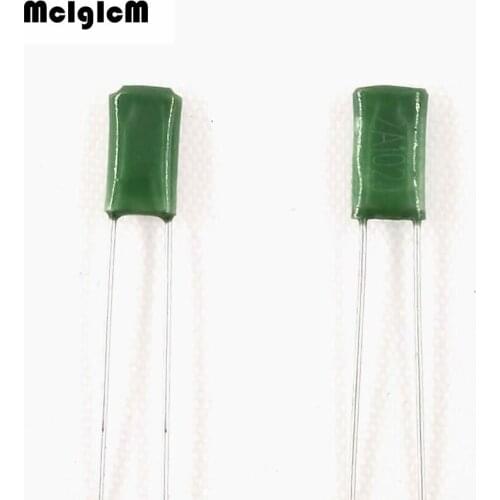 MCIGICM 50pcs 2A104J Polyester film capacitor 100nF 100V