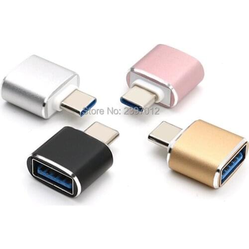 500pcs/lot USB Type C OTG Tiny Phone Adapter USB-C To USB3.0 Converter Adaptateur For Macbook/For Huawei USB 3.0 To USBC OTG