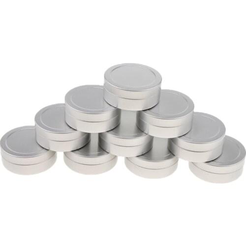Aluminum Tin Jars, 10 Packs 25ml Round Aluminum Tin Jars Cans Empty