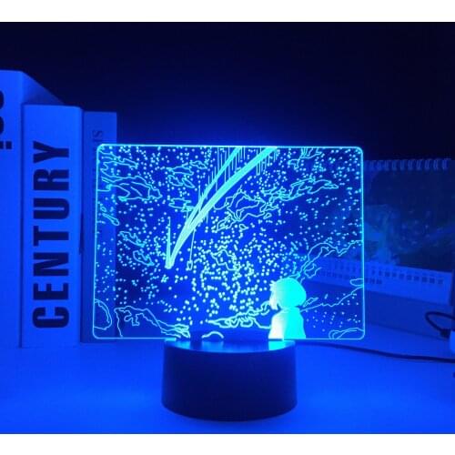 Remote Control Anime 16 Colors Lamp Your Name for Kid Bedroom Decor Table Lamp Child Birthday Gift Manga 3d LED Night Light