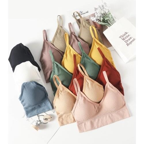 Seamless Active Bra For Women Underwear Gather No Steel Ring Lingerie Tube Top Wrapped Chest Beauty Back Cotton Bralette Thin