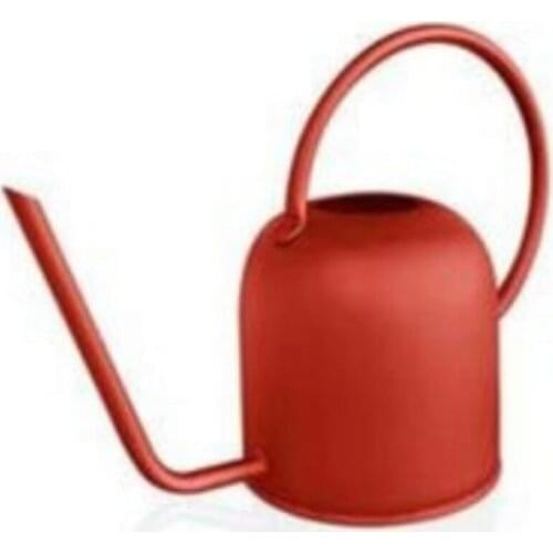 The Mia Decorative Gift Object For Potted Flower Plants Red Color Metal Quality Material Long Life Water Container 1.5 Liter