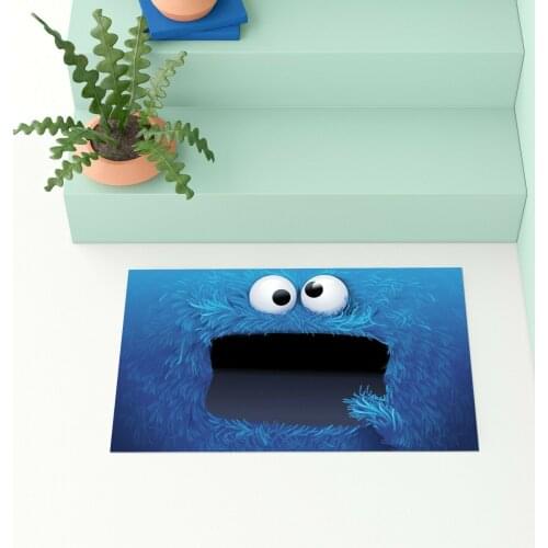 Door Mat "Cookie Monster" İndoor Mat Outdoor Mat, Room Carpet, door Matting 50x80 cm