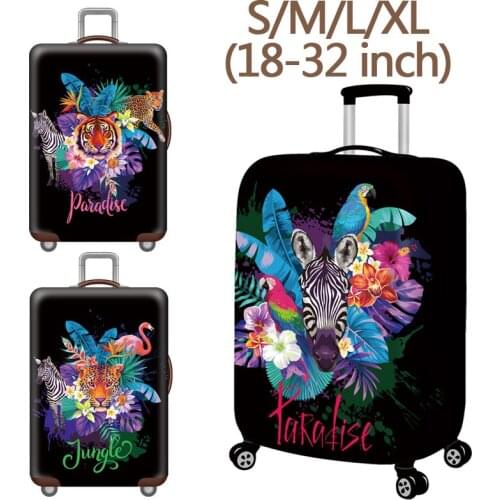 Elastic travel case cover dust cover protects travel case cover for 18-32 inch trolley luggage bags accessories