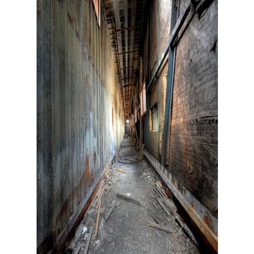 Grunge Factory Passage Vinyl Photography Backgrounds Customized Photo Backdrops Photo Studio for Children Portrait Photoshoot