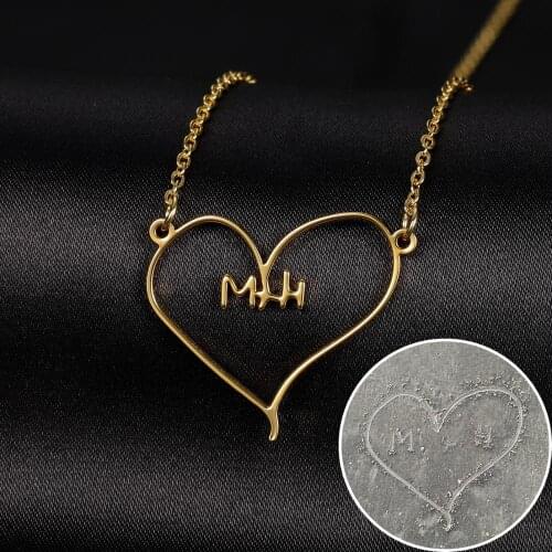 Customized Childrens Drawing Necklace Kids Art Personalized Necklace Stainless Steel Custom Design Name LOGO Gift