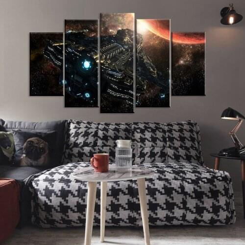Canvas Painting Frame Art Poster Wall 5 Panel Starcraft Picture Home Decor Print On Canvas For Living Room Modern Printing Type