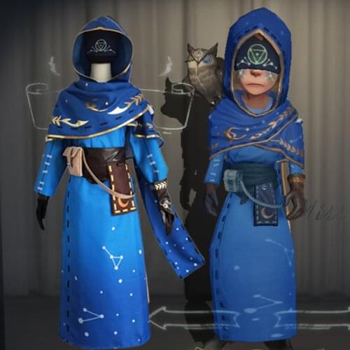Game Identity V Cosplay Costumes Survivor Seer Eli Clark Cosplay Costume Lifted Skin Uniforms Clothes Suits Outfits Wears Blue