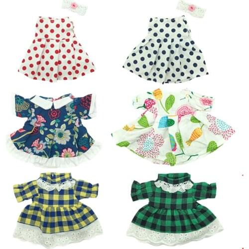 45cm/60cm Doll Clothes for Rabbit Cat Bear Plush Dolls BJD Dress Clothes Accessories for Plush Toys Girls Children Gifts