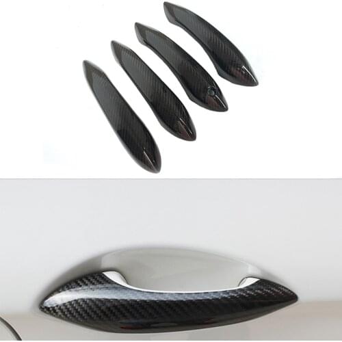 Fit for BMW 5 6 7 series F10 F01 carbon fiber outer handle outer door handle car door handle decoration accessories