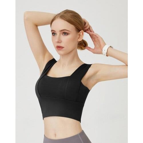 New Latin Dance Costumes Women Adult Sexy Vest Rumba Practice Clothes Samba Training Tops Yoga Sport Vest With Chest Pad DQL5113