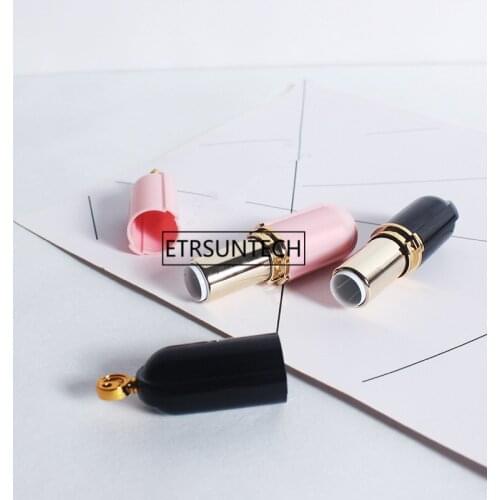 Empty Pink Lipstick Tube 12.1mm DIY Elegant Lip Balm Container Lip Cosmetics Makeup Tool Refillable Bottles F1912