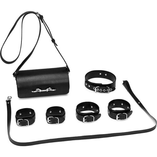 Adult Sex Products SM bdsm Handcuffs Necklace Ankle Cuffs Set Woman Flirt Bondage Adults Erotic Sex Toys for Gay Women Intimate