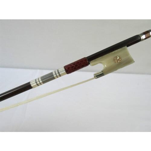1pcs Strong balance Professional snakewood violin bow 4/4 ,Copper mounted #8165