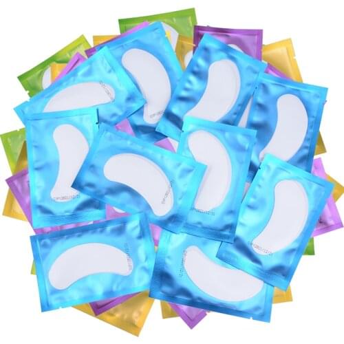 100/50 per Lot Grafting Eyelashes Under Eye Patches For Eyelash Extension Gel Eye Paper Sticker Wraps Makeup Tools