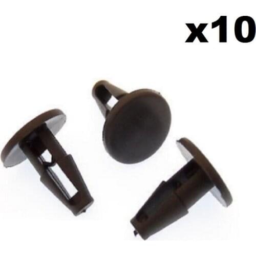 10x For Toyota Plastic Trim Clips- Wiper Motor Cover, For Windscreen Cowl, & Wheel Arch