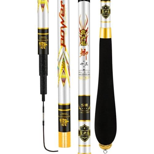 2.7m-5.4m Carp Fishing Poles Taiwan Fishing Rod Black Pit Hand Olta Carbon Fiber Fishing Canne De Pesca Fishing Tackle