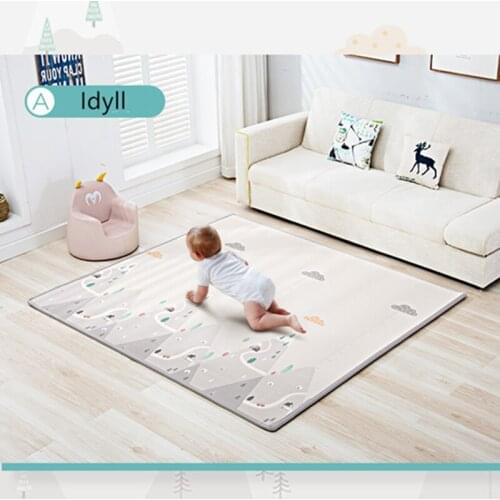 200cm * 180cm * 1cm/2cm Baby Spielen Matte Klapp XPE Krabbeln Pad Hause Im Freien Klapp wasserdichte Puzzle Spiel Playmat