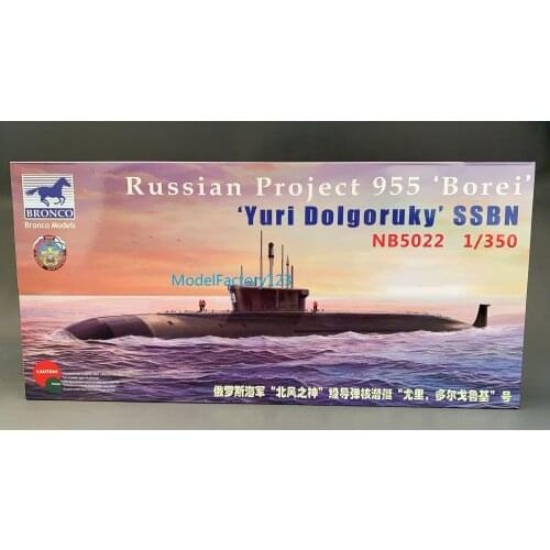 Bronco NB5022 1/350 Russian project 955 Borei Yuri Dolgoruky SSBN
