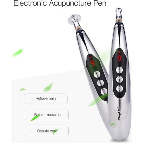 Electronic Acupuncture Pen Rechargeable Meridians Laser Acupuncture Machine Magnet Chinese Therapy Handheld Acupoint Massage Pen