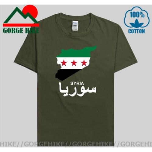 Syrian Arab Republic Syria SYR Arabic mens t shirt new Tops t-shirt Short sleeve clothes sweatshirt national summer casual Tees
