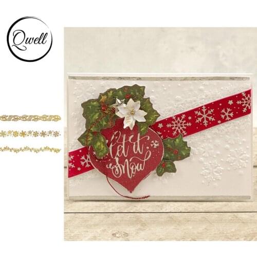 QWELL Border Metal Hot Foil Plate for Scrapbooking and Cards Making Paper Craft New 2019 die