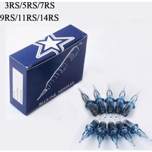 Cartridge Needles Permanent Makeup Eyebrow Tattoo Needles RS Body Art Sterilized for Tattoo Machine Gun Grips Tattoo Supply