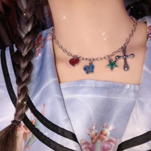 Y2K Fashion New Trendy Women Necklace Stylish Chains Necklace Cute Pendant New Design for Cool Girls