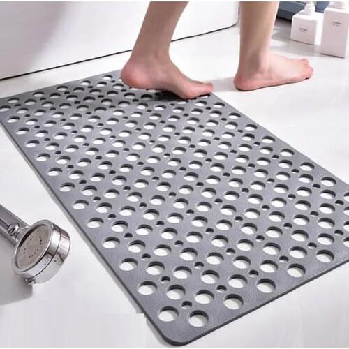 Bathroom Anti-Slip Mat Shower Anti-Fall Floor Mat Plastic Rectangle Carpet Toilet Round Hollow Waterproof Rugs Tpe Suction Pad