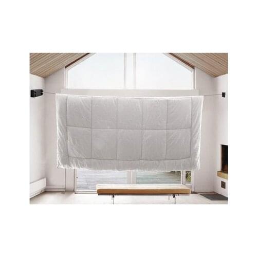Invisible shrinkage wall hanging clothes drying double rope hotel balcony bathroom thick stainless steel wire drying quilt rope