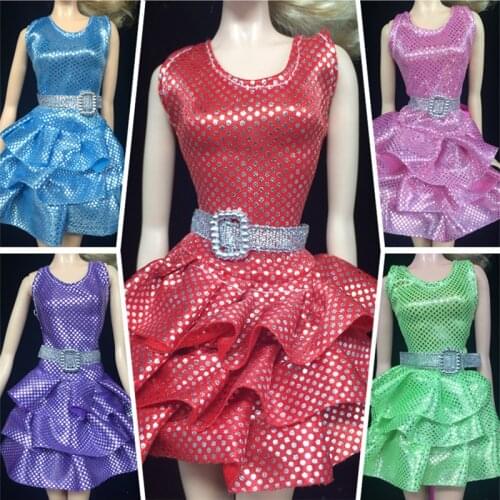 2 piece Newest Barbie Doll Clothes Cake Skirt Fashion Dress Up Clothes For Barbie Doll Gift Girl Toy