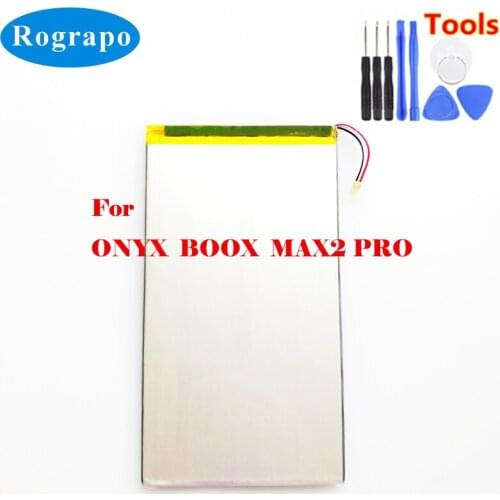 New 3.7V 5000mAh Li-Polymer Battery For Onyx Boox MAX2 Pro E-Book Accumulator 3-wire Plug+tools