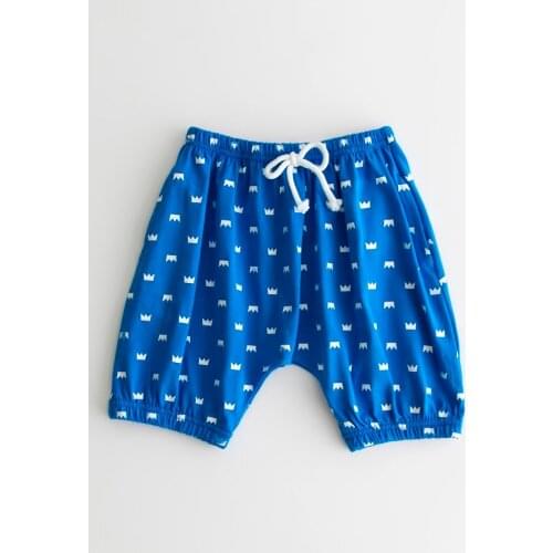 Children Clothing Crown Printed Girls Shorts All-match Hot Girls Short Kids Child Simple Lovely Summer Bloomers
