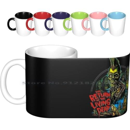 Return Of The Living Dead Tarman Poster Art Ceramic Mugs Coffee Cups Milk Tea Mug Return Of The Living Dead Zombie 70 80 90