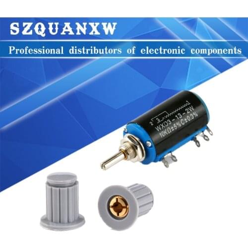 1pcs WXD3-13-2W 100 200 220 470 680 1K 2.2K 3.3K 4.7K 5.6K 6.8K 10K 22K 33K 47K 100K Ohm WXD3-13 2W Wirewound Potentiometer