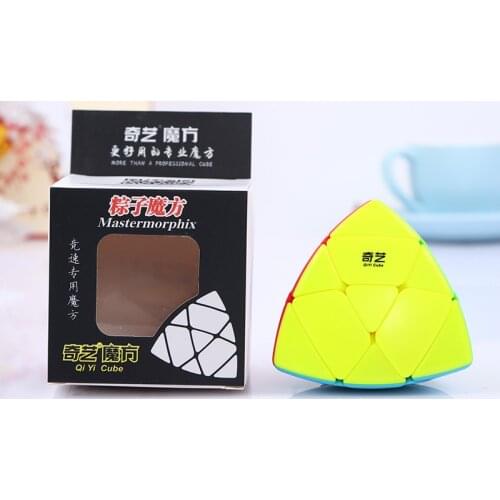 Qiyi Mastermorphix Magic Cube Stickerless 3x3x3 Cube Twist Puzzle Rice Dumpling Educational Toys