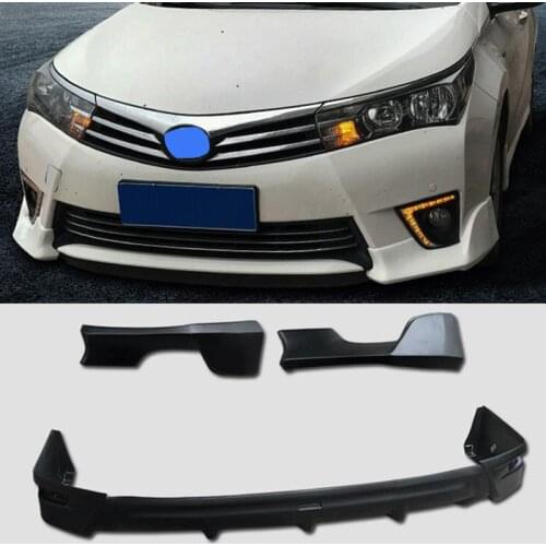 For Car Front Rear Bumper Splitter Lips Toyota Corolla Bumper Diffuser Protector Encircling Rear Spoiler 2014 15 16 Accessories