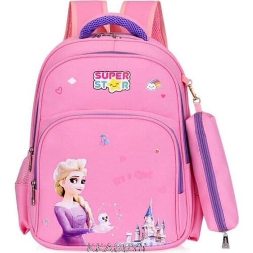 Disney Brand Frozen Cartoon backpack Childrens school Bagpack Elsa Princess Schoolbag For Girls Boys