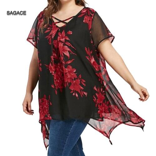SAGACE Womens Chiffon Blouses